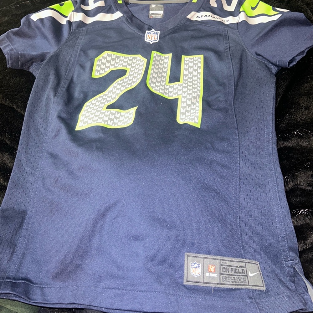 Nike Seahawks Navy Blue Jersey